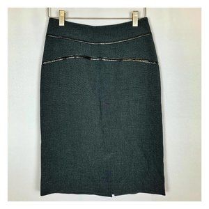 Grey Professional Pencil Skirt